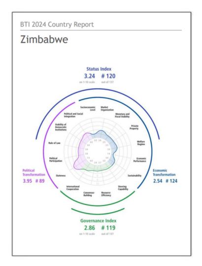 India Zimbabwe Business and Cultural Council - Report and Publication in BTI Country Report 2024